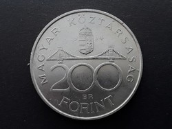 Ezüst 200 Ft 1994 érme - 94-es nagyon szép Deák Ferenc-es ezüst fém kétszázas pénzérme eladó