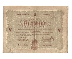 1848 as 5 forint Kossuth bankó papírpénz bankjegy 48 49 es szabadságharc pénze sor yq r.