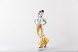 HERENDI, CHARMING CARMEN GYPSY GIRL HAND-PAINTED PORCELAIN FIGURE, PERFECT! (P011)