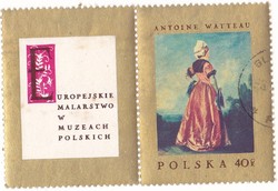 Lengyelország csatolt cimkés bélyeg 1967