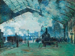 Monet, A normanidai vonat érkezése - vászon print