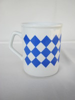 Zsolnay porcelain blue checkered mug