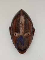 Afrika afrikai antik maszk patinás yoruba mask Nigeria Afrika dob 14.