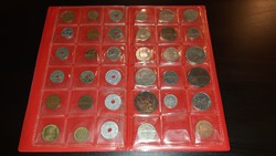 Coins in holder