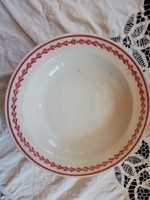 Eladó régi porcelán Zsolnay leveses mély tányérok rózsaszin kedves dekorral 11db!