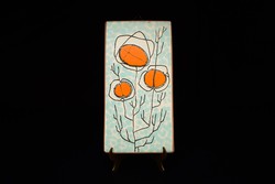 Mid century janáky ceramic wall decoration / marked / janáky viktor