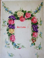 Szép régi képeslap "Mariska"