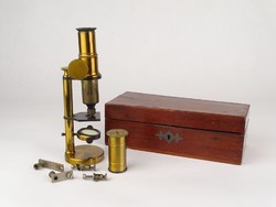 1F951 antique hand microscope box with calderoni and companion