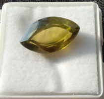 Beautiful special marquise tourmaline with 12.60Ct certificate more products from 1 ft!