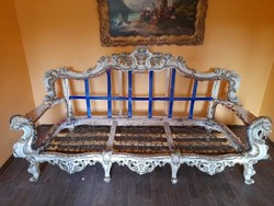 Bomb offer only now! French baroque sofa - for sale urgently - to be renovated