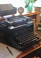 Antique mercedes favorite typewriter