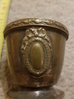 Copper soft egg holder with beautiful relief appliques