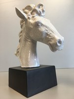 Ceramic horse sculpture