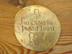 Working art - spring exhibition in Salgótarján - commemorative medal