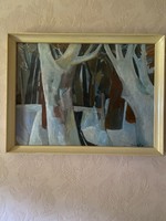 At the time of Szentgyörgy - trees, gallery painting