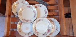 Zsolnay butterfly cake plate 6 - pc