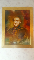 Buday Mihály: "Széchenyi István" olajportré 50x70 cm