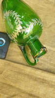 Zöld szakitott huta üveg