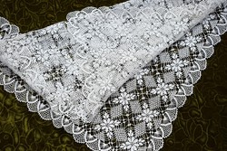 Crochet lace tablecloth needlework home textile decoration small tablecloth table medium 80 x 75 cm