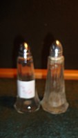 S21-96 art-deco salt-pepper spray pair with metal head.