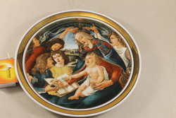 Hollóházi ritka Boticelli festményes falitányér 467