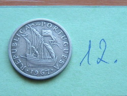 Portuguese 2,5 escudos 1967 12.