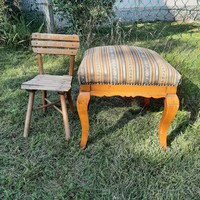 Original Swabian Peasant Stool – Solid, Large Seating Surface
