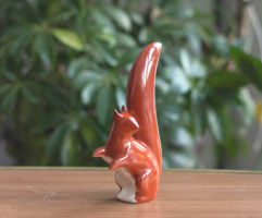 Román retro porcelán mókus - art deco, szocdeco mókus figura
