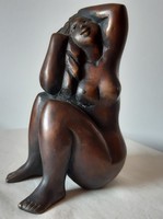 Joseph Seregi: helka, bronze statue, small sculpture