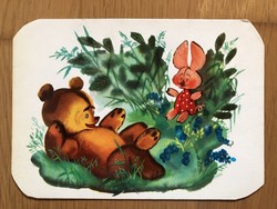 Cute teddy bear postcard