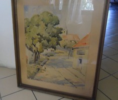 The watercolor of Ferenc Vitéz pataky at half price! 63X52cm (Budapest, 1897 -)