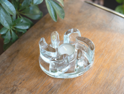 Csésze melegítő - melegen tartó, skandináv design üveg mécsestartó