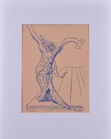 Max Ernst (1891-1976) Elektra, eredeti litográfia
