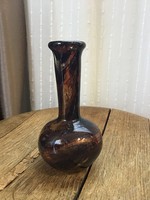 Old opaque special crystal glass vase