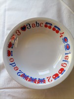 Great Plain alphabet patterned deep plate
