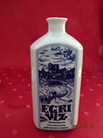Lowland porcelain bottle, Eger water drink specialty, height 17.5 cm. He has! Jókai.