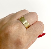 Csinos 14k vésett arany gyűrű - 4,89g