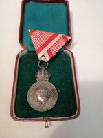 Francis Joseph silver military medal, signum laudis