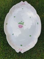 Herend tertia bow serving bowl serving table with ribbon pattern for sale