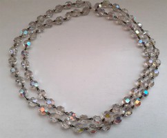 Old beautiful condition revenge glittering actor polished Czech crystal necklace