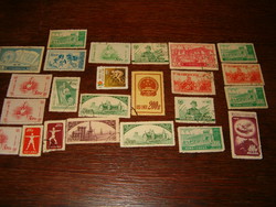 24 darab kommunista kínai bélyeg kinai népköztársaság prc kb 60 as 80 as évek közöttiek