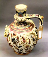 Zsolnay faience antique decorative jug