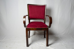 4 antique art-deco armchairs (restored)