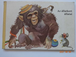Az állatkert állatai - régi kemény lapos képeskönyv Vladimir Machaj rajzaival (1977)