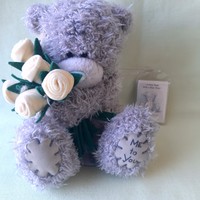 Teddy bear, teddy bear with bouquet of flowers, me to you brand!