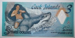 Cook-szigetek 3 Dollars 2021 UNC