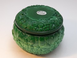 Czech bohemia malachite in glass jar