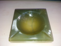 Green onyx mineral ashtray