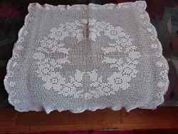 Ecru crochet tablecloth 68x67 cm x