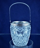 Very beautiful, antique, silver-crystal ice rack, Florence, ca. 1930 !!!